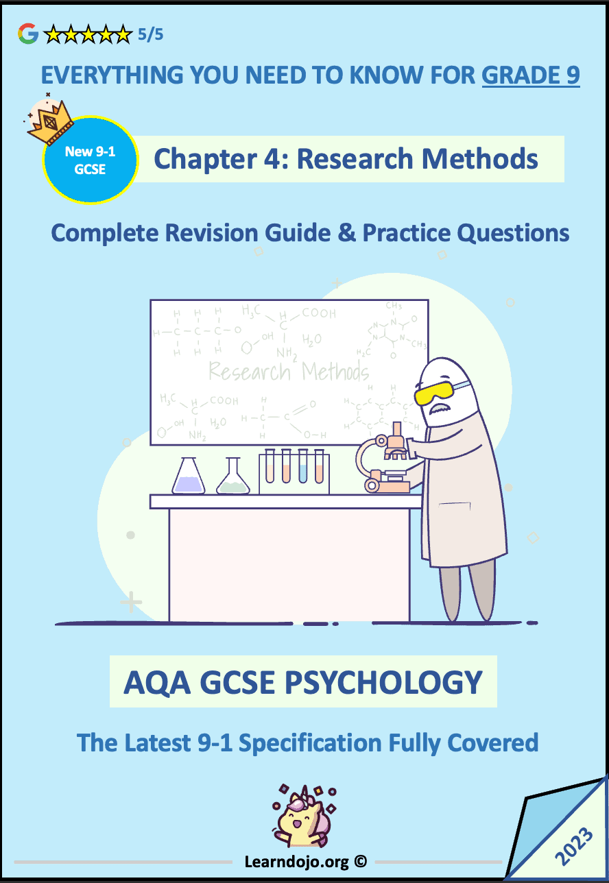 aqa gcse psychology research methods notes